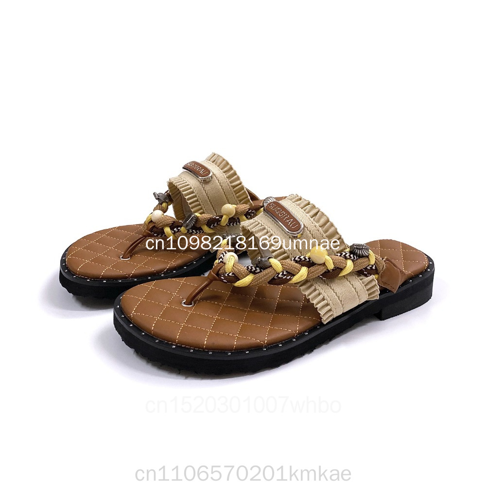 Neue Retro Gewebte Damen-Hauss – Flip Flop Leather Men Bewertung und Preis
