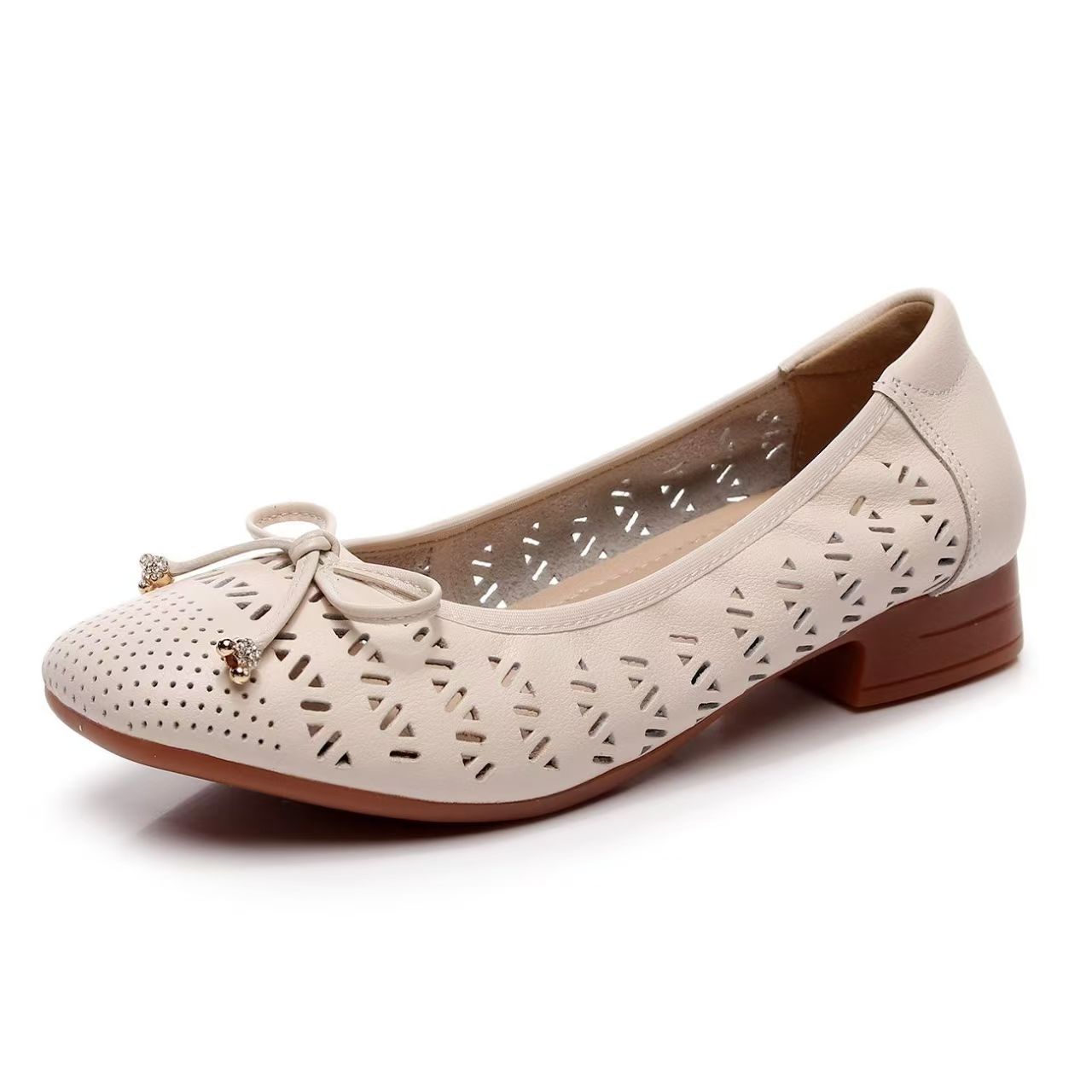 Damen Echtleder Hohlschuh mit  – Casual Sandal Leather Bewertung und Preis