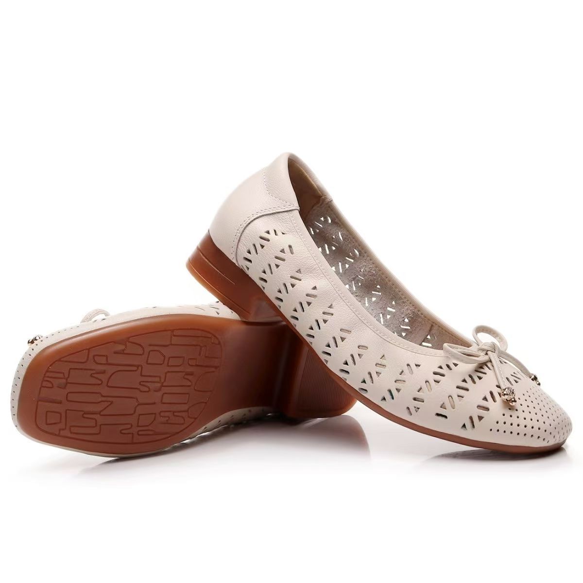 Damen Echtleder Hohlschuh mit  – Casual Sandal Leather Bewertung und Preis
