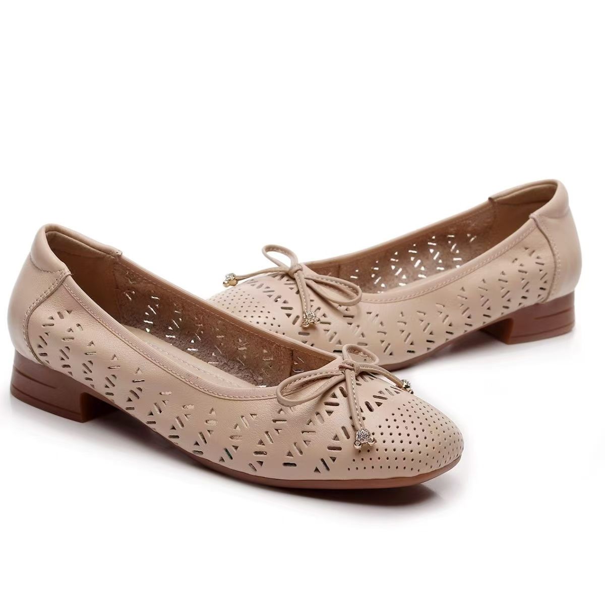 Damen Echtleder Hohlschuh mit  – Casual Sandal Leather Bewertung und Preis